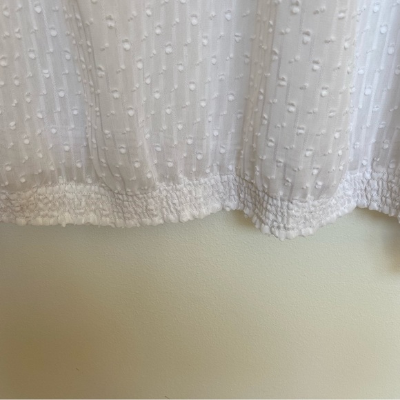 Pendleton White Swiss Dot Sheer Pullover‎ Blouse - Picture 8 of 8